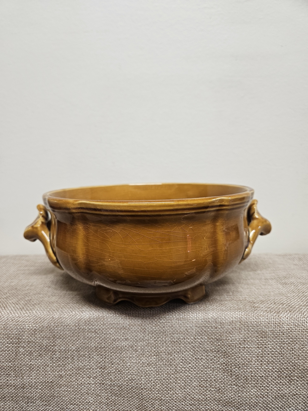 Lunèville‎ Faience De France Serving Dish - Louis XV Honey Glaze